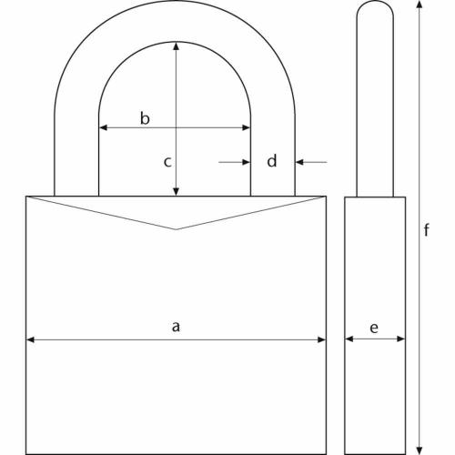ABUS Vorhängeschloss 64TI/40HB40