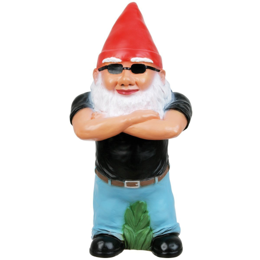Gartenzwerg Bodyguard - Security - Türsteher Zwerg Cooler Look mit Sonnenbrille