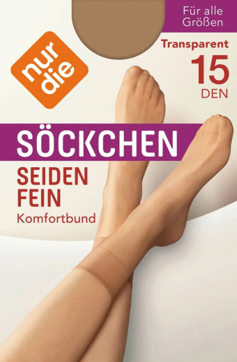 nurdie Söckchen Seidenfein 15DEN Transparent- alle Größen