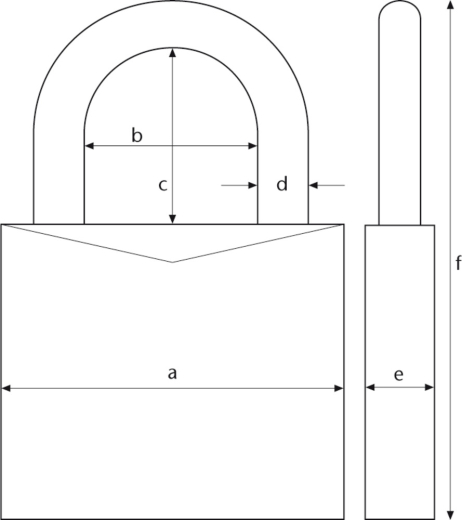 ABUS Vorhangschloss 180|B mit individuell einstellbaren Zahlencode für den Ausseneinsatz