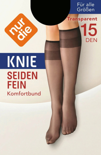 nurdie Kniestrümpfe Seidenfein 15 DEN für alle Gößen