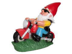 Gartenzwerg Motorradfahrer - Biker - Rollerfahrer