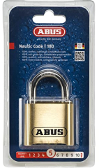 ABUS Vorhangschloss 180|B mit individuell einstellbaren Zahlencode für den Ausseneinsatz