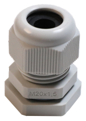 Hensel AKM 20 Anbaustutzen IP65 M 20x1,5 mit Gegenmutter